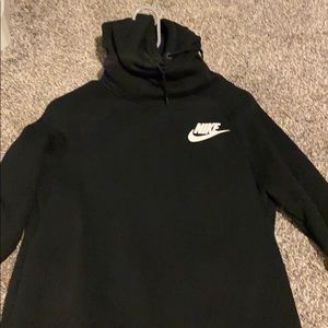 black high neck nike hoodie. worn once